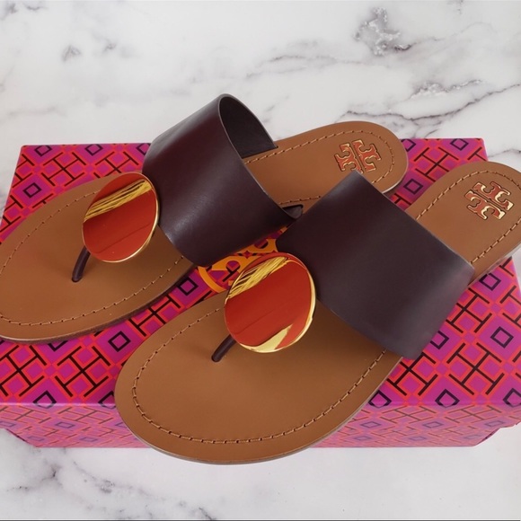 patos metallic disk gladiator sandal